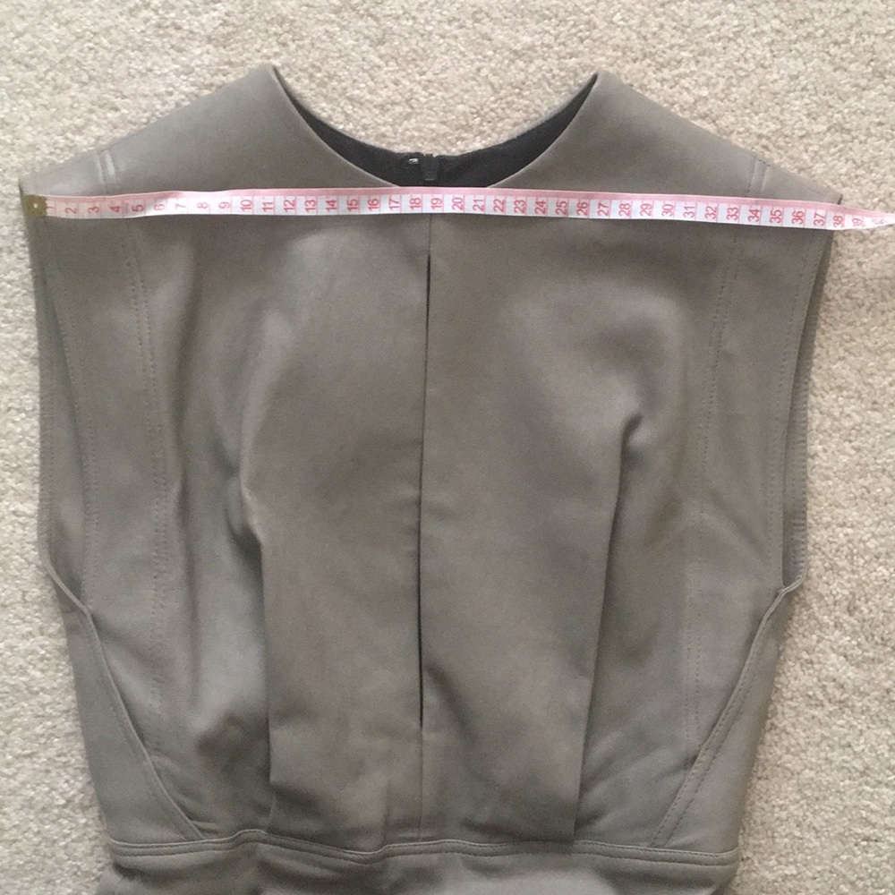 Robert Rodriguez stretch leather dress details
